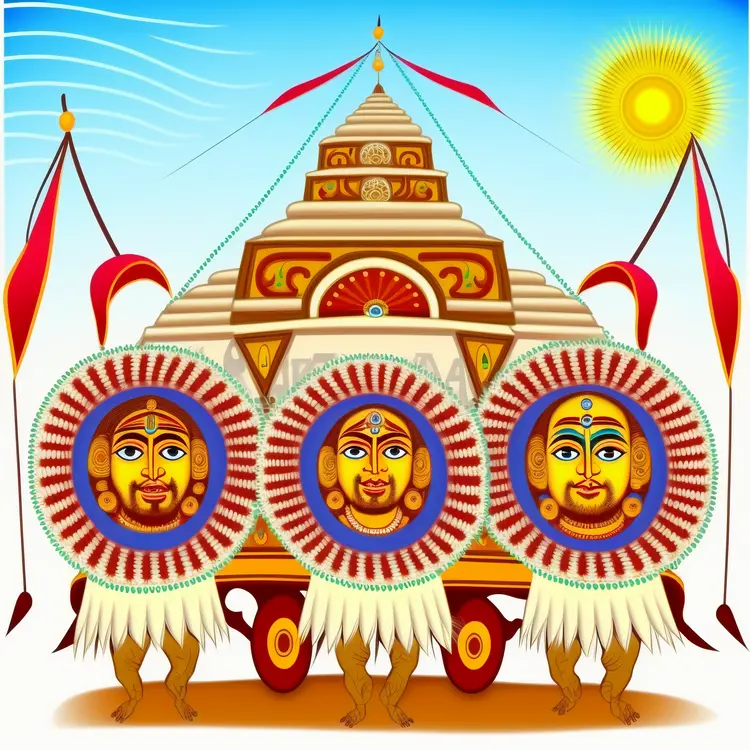Traditional Chariot for Ratha Yatra Festival