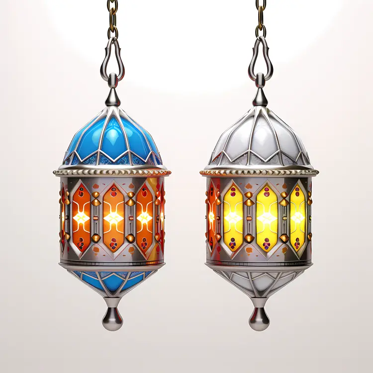Colorful Hanging Lanterns