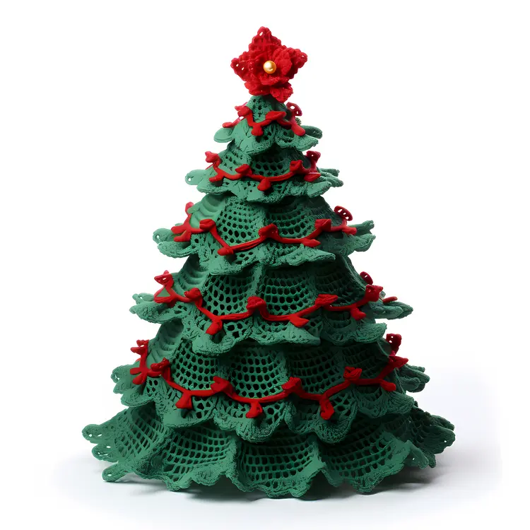 Crochet Christmas Tree with Star