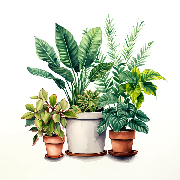 Green Plants Arrangement
