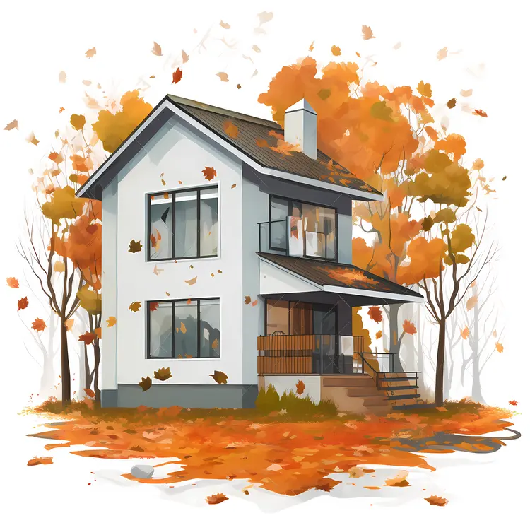 Small cute doodle house