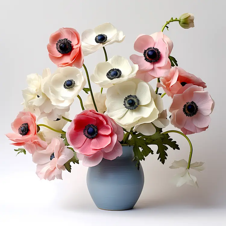 Anemone Flowers in Vase