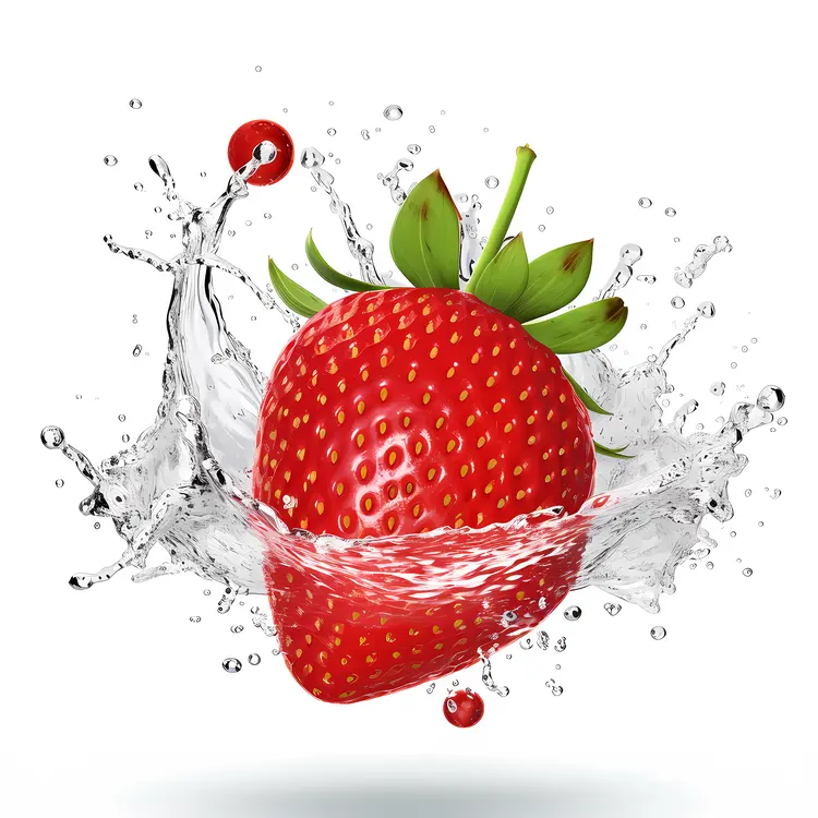 Fresh Juicy Strawberry Splash