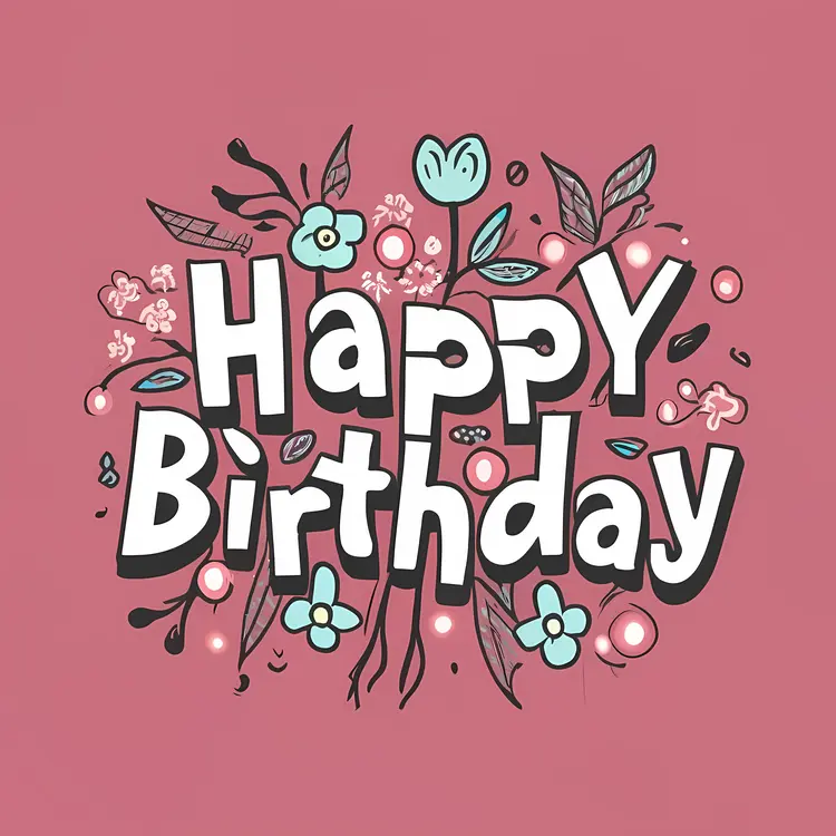Happy Birthday Floral Design