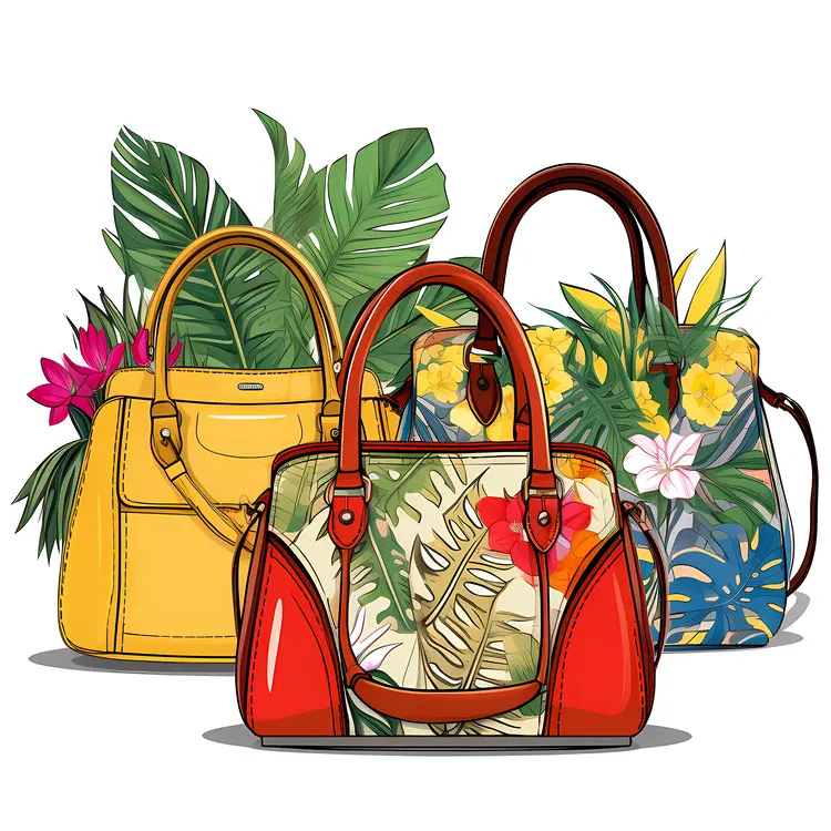 Tropical Floral Handbags for Summer Style