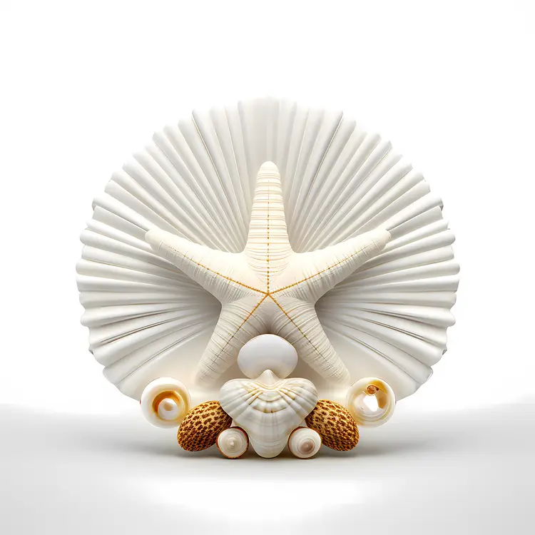 Seashell and Starfish Arrangement