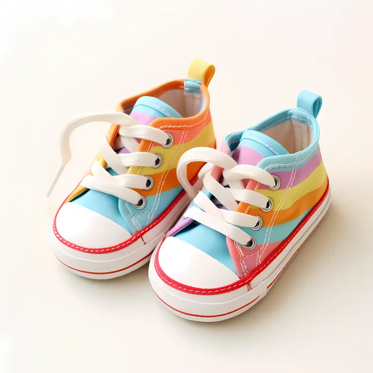Colorful Baby Shoes with Laces