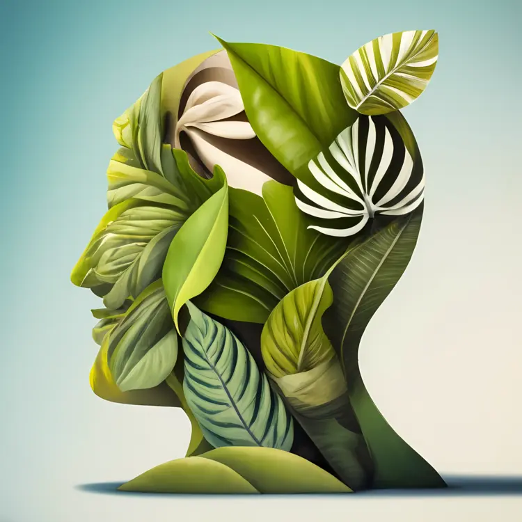 Leafy Head Illustration