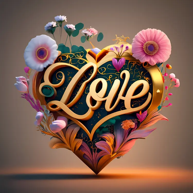 Floral LOVE Letters