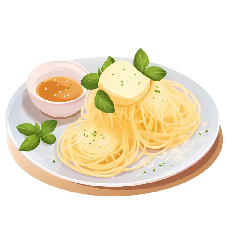 Spaghetti with Butter and Basil