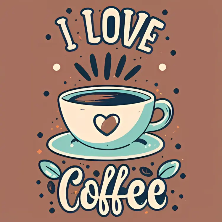 Cute Coffee Cup with Heart