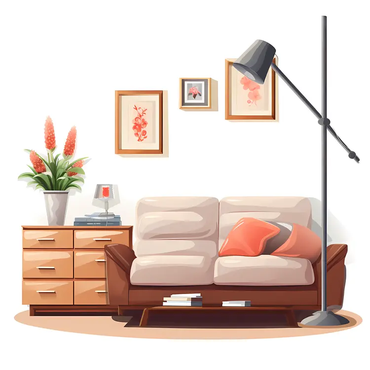 Cozy Living Room with Modern Decor