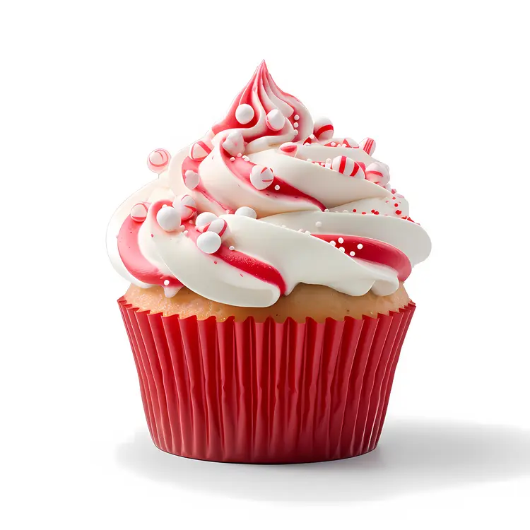 Peppermint Swirl Cupcake