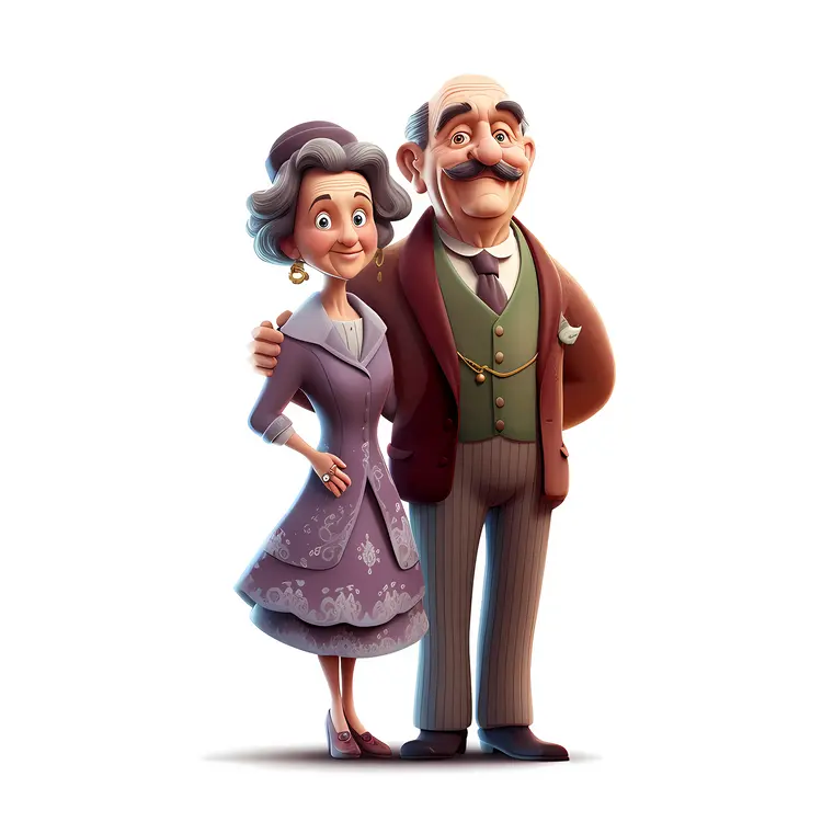 Elegant Elderly Couple