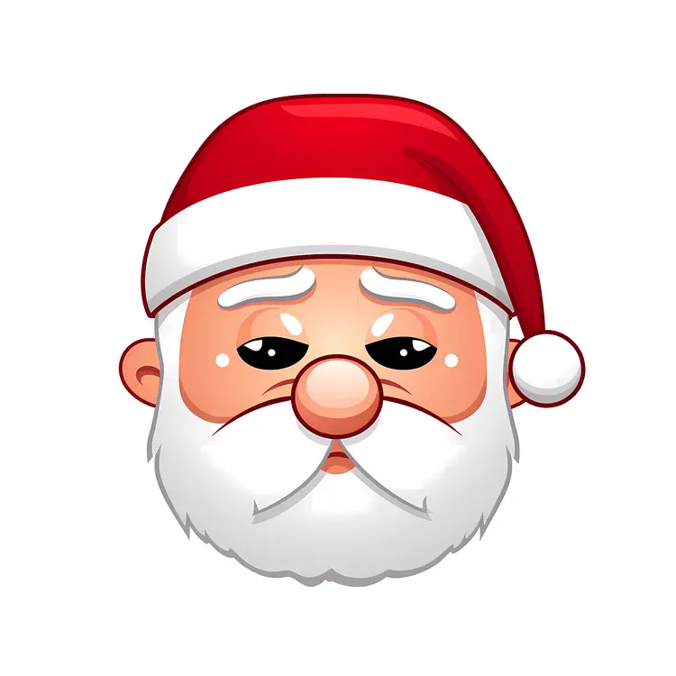 Sad Santa Claus Cartoon