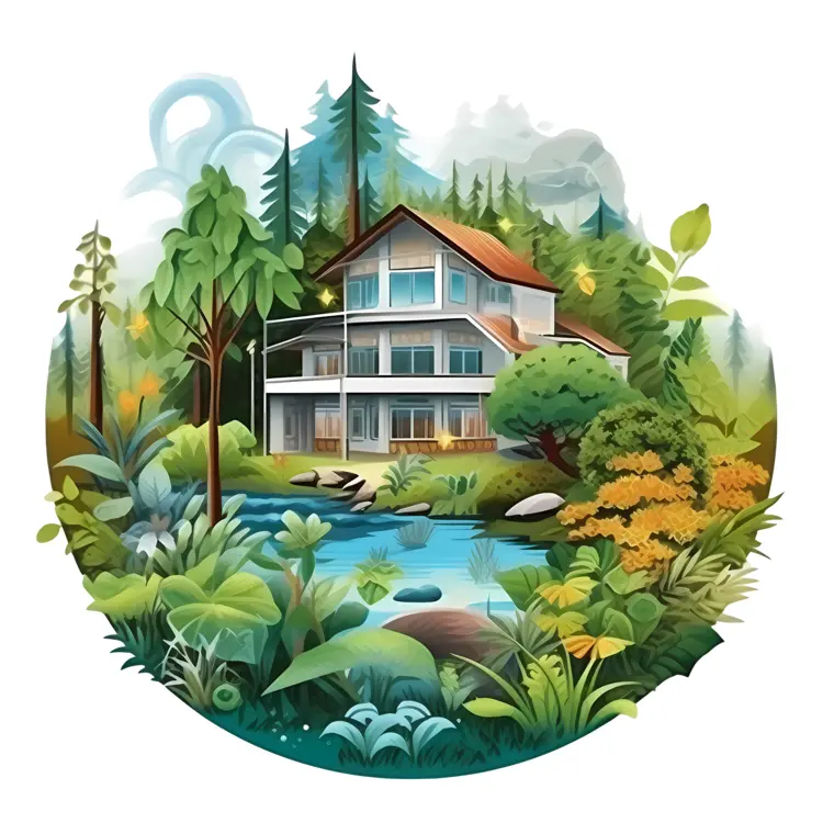 Scenic House in Lush Nature