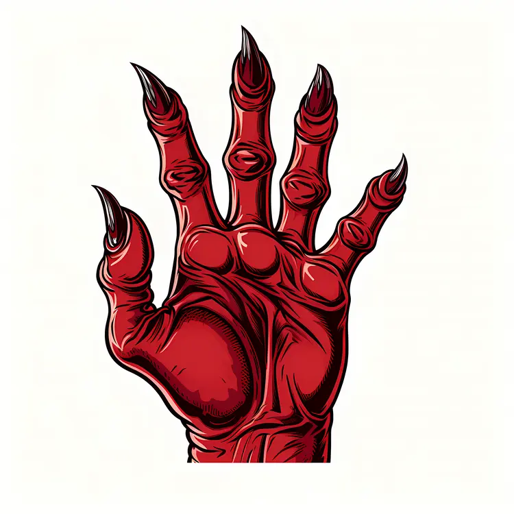 Red Demonic Hand