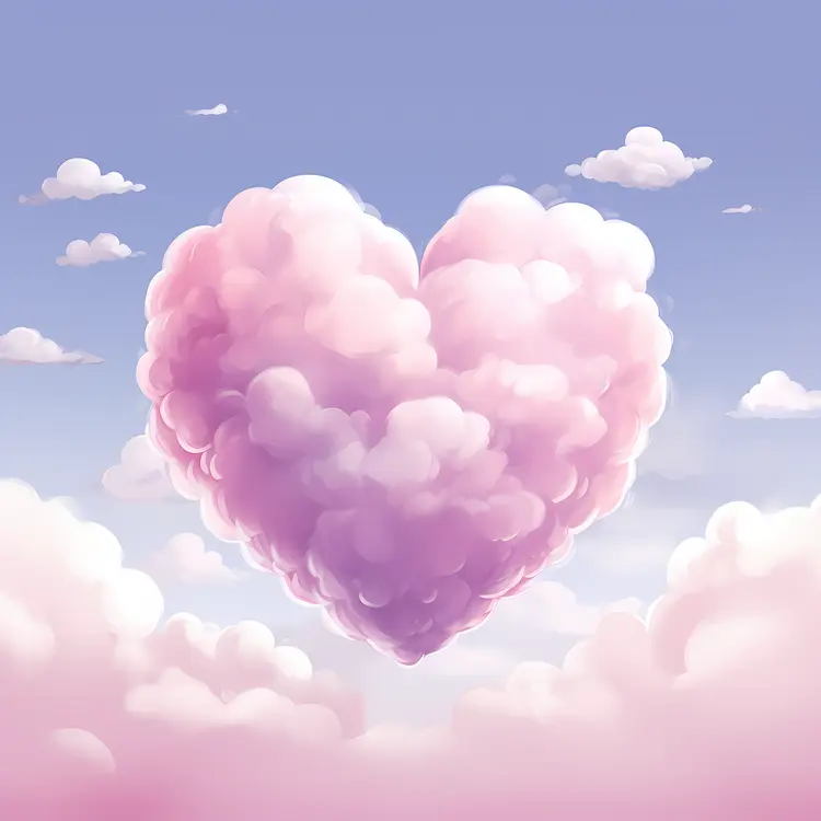 Romantic Heart Cloud