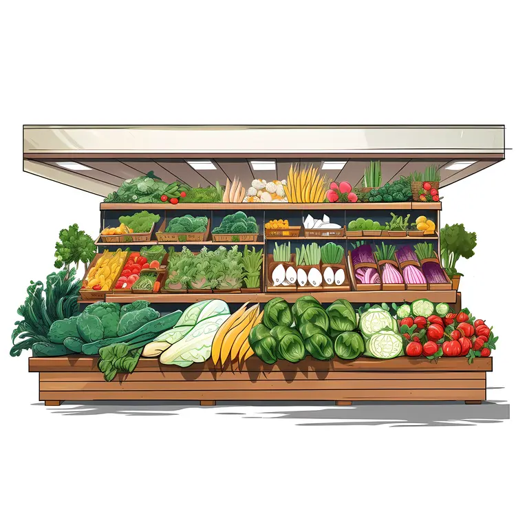 Fresh Vegetable Stand at the Market