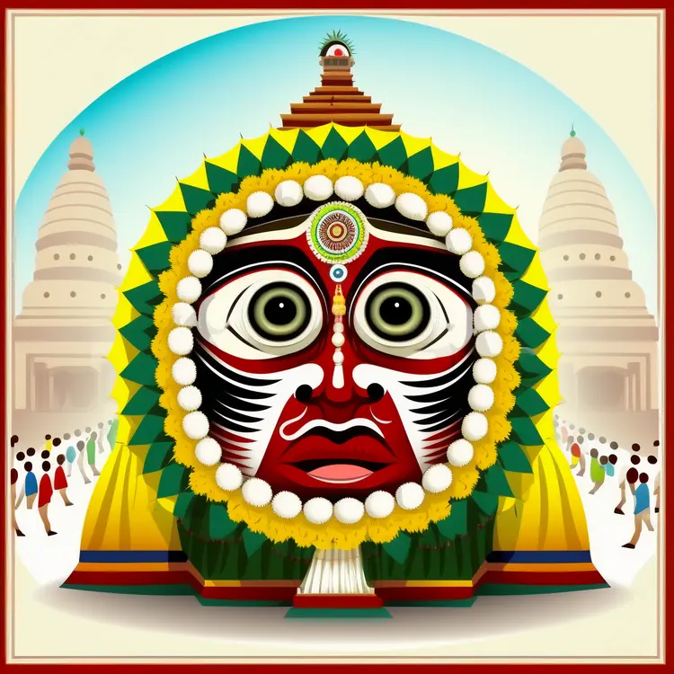 Colorful Chariot in Rath Yatra Festival