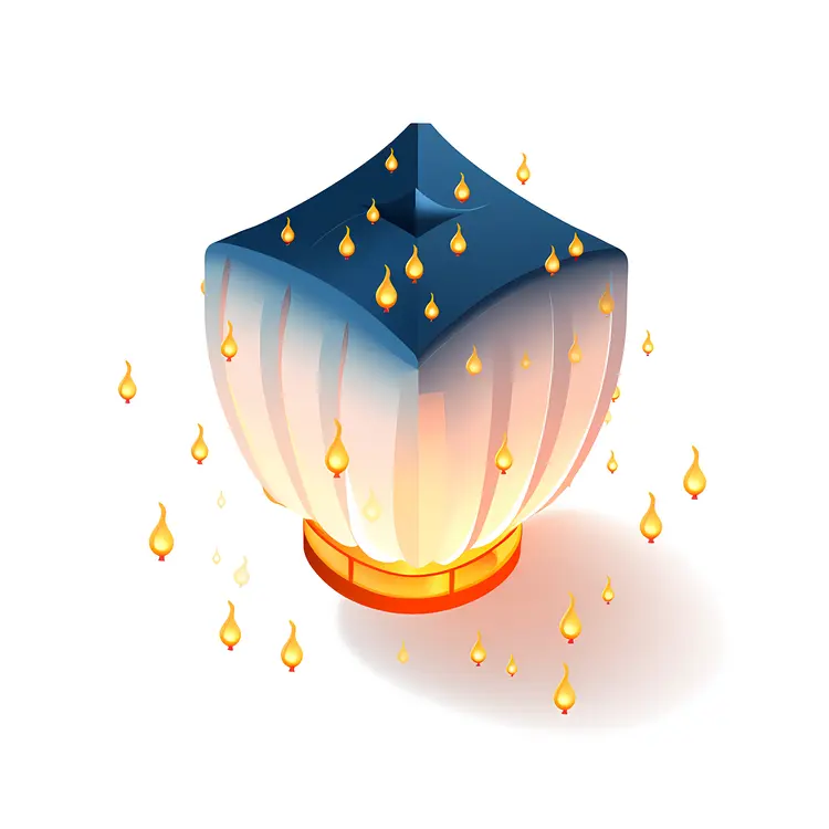 Square Lantern with Droplets