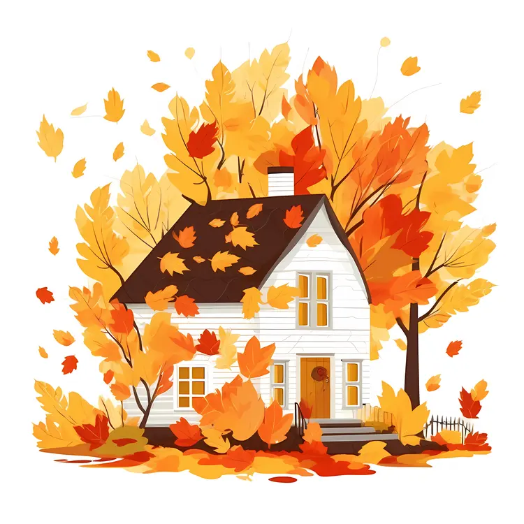 Small cute doodle house