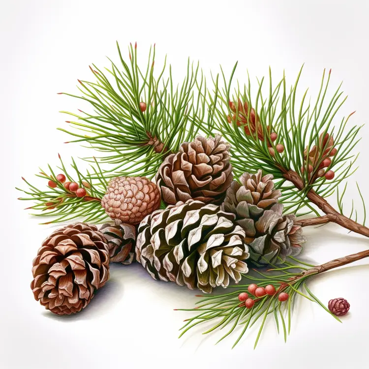 Pine Cones and Pine Needles for Christmas Decor