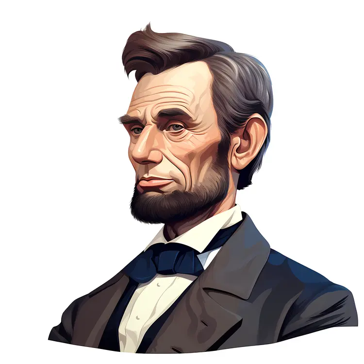 Historical Man with Beard in Formal Suit