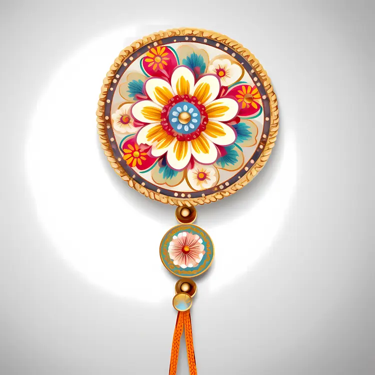 Colorful Floral Rakhi for Raksha Bandhan