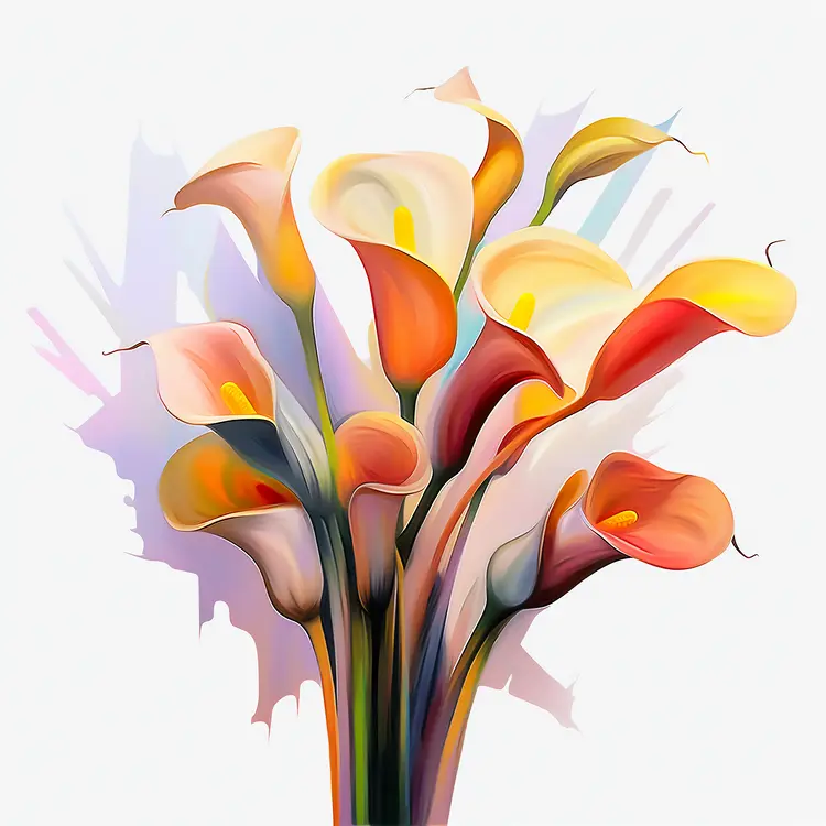 Beautiful Calla Lily Bouquet in Vibrant Colors