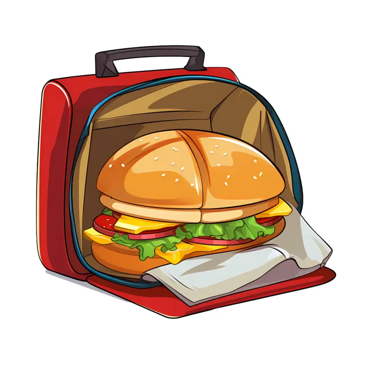 Delicious Sandwich in Lunchbox