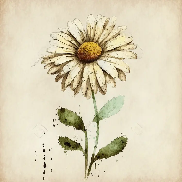 Beautiful Daisy Flower Illustration