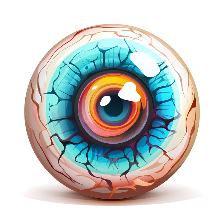 Blue Eyeball Illustration