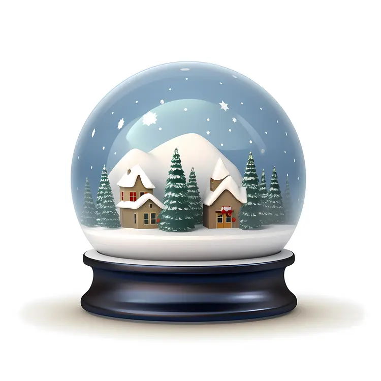 Snow Globe with Winter Village