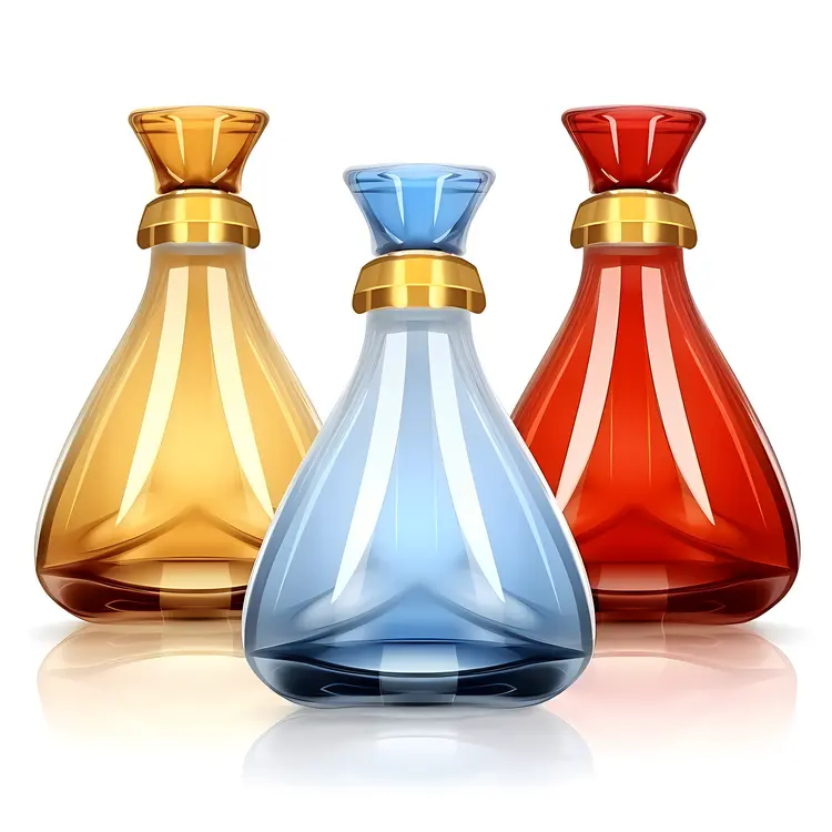 Stylish Colorful Perfume Bottles