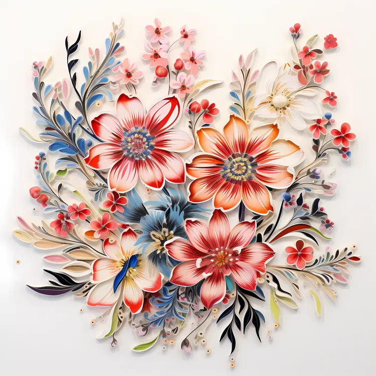 Vibrant Colorful Floral Arrangement