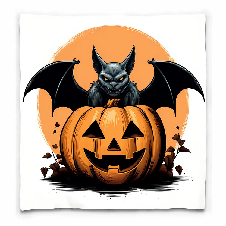 Bat and Pumpkin