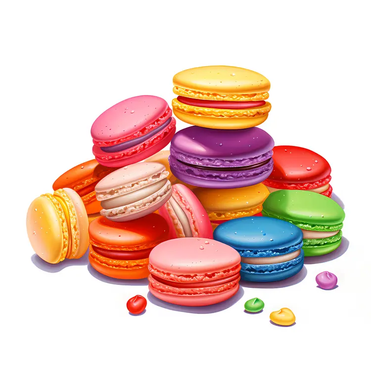 Bright and Colorful Macarons