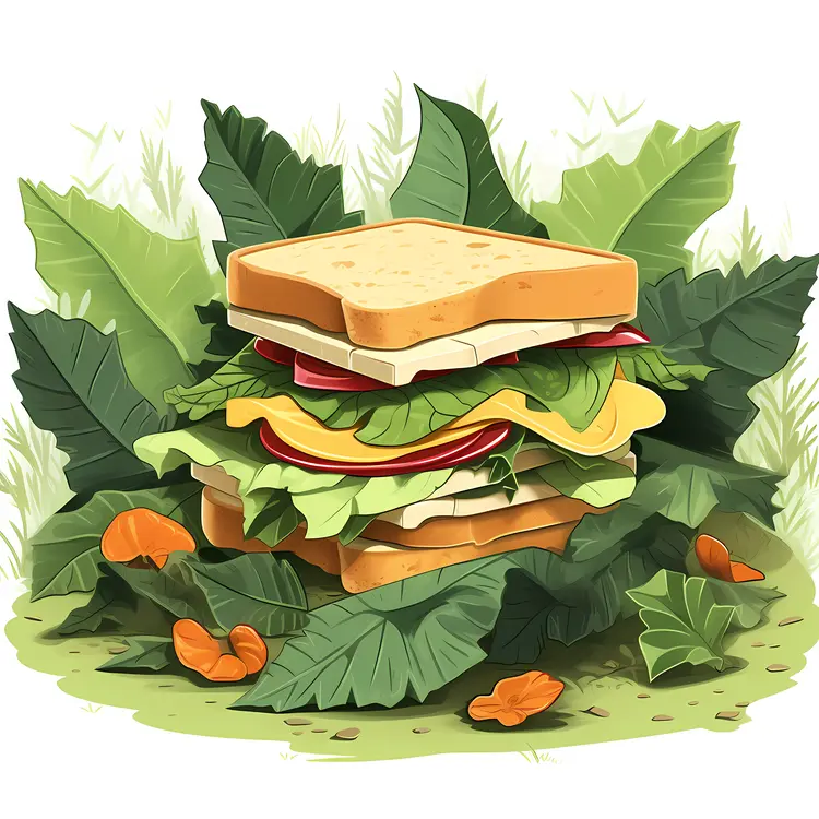 Delicious Sandwich in Nature