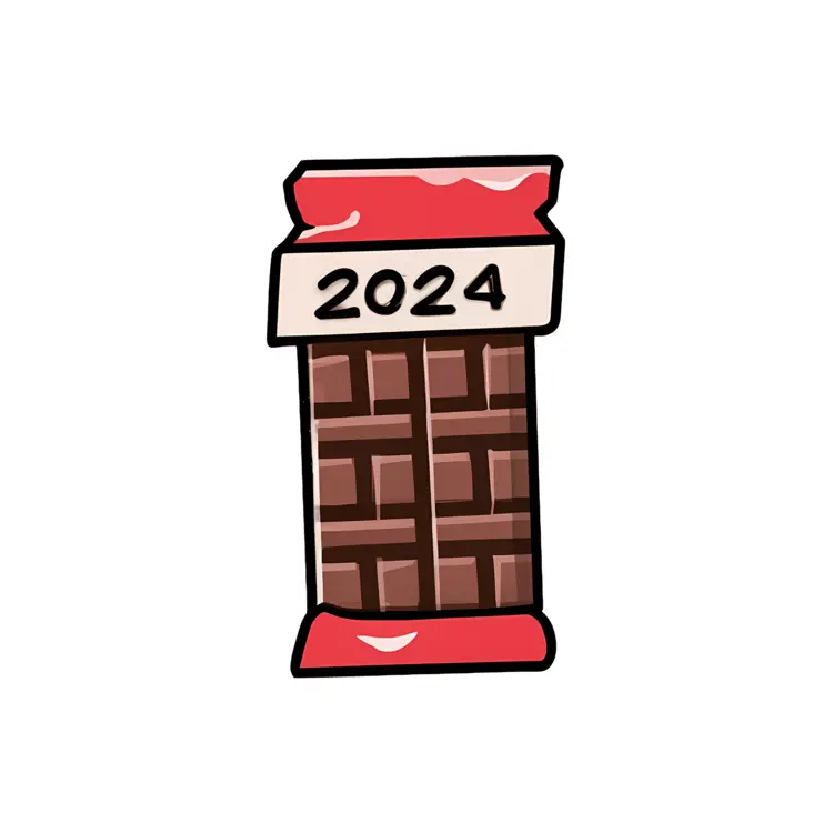 Chocolate Bar with 2024 Wrapper
