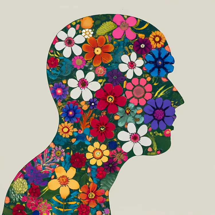 Floral Head Illustration