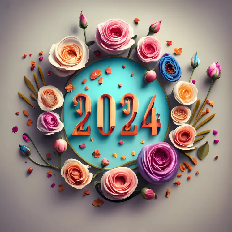 2024 Floral New Year Greeting