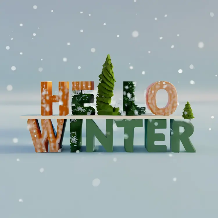 Hello Winter with Tree