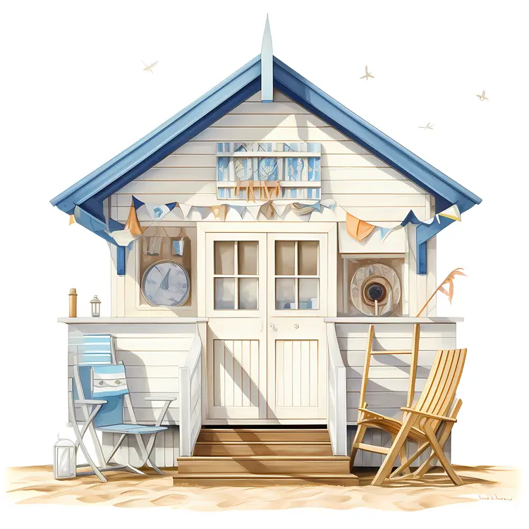 Cute Beach House with Summer Decor