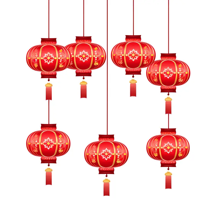Red Lanterns for Chinese New Year Celebration