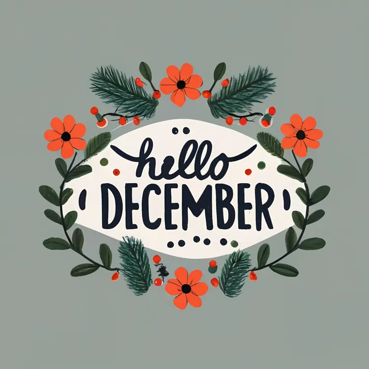 Hello December with Floral Design