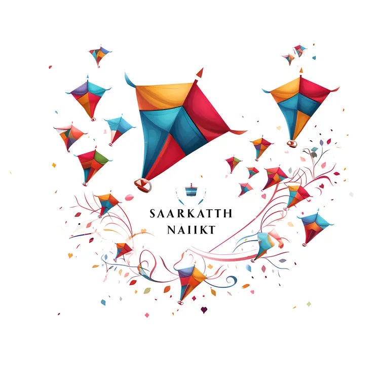 Colorful Kites Flying in the Sky