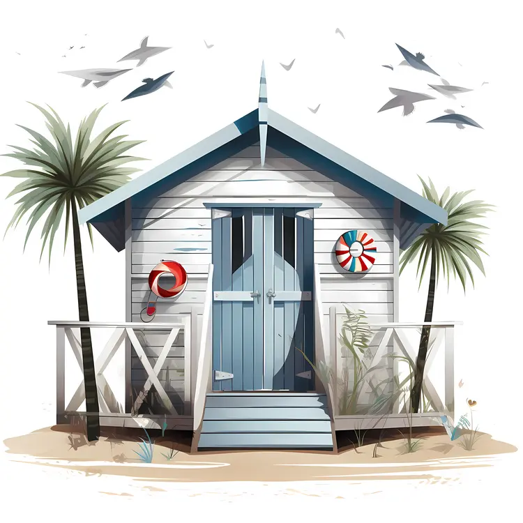 Small cute doodle house