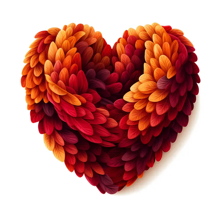 Red and Orange Heart