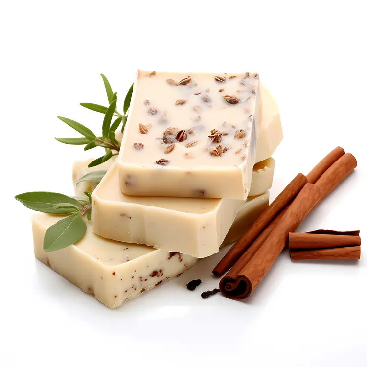 Stacked Soaps with Cinnamon Sticks